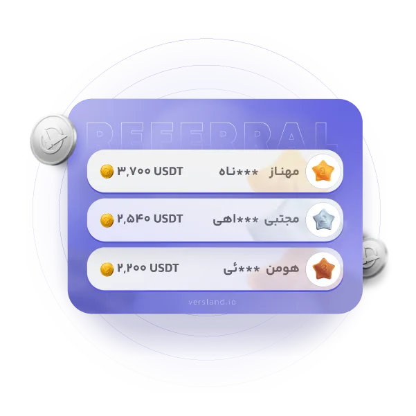 جوایز رفرال (کسب درآمد) صرافی ورسلند